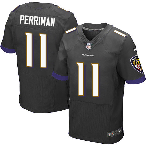 Nike Ravens #11 Breshad Perriman Black Alternate Men's Stitched NFL New Elite Jersey